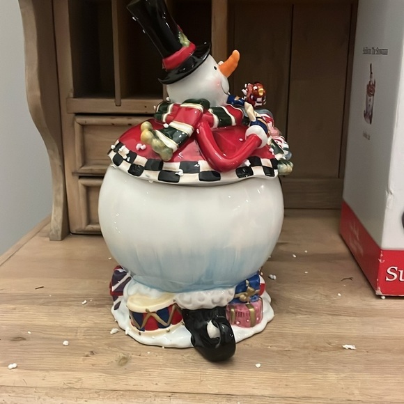 Fitz & Floyd “Sullivan the Snowman” Cookie Jar - Picture 4 of 10